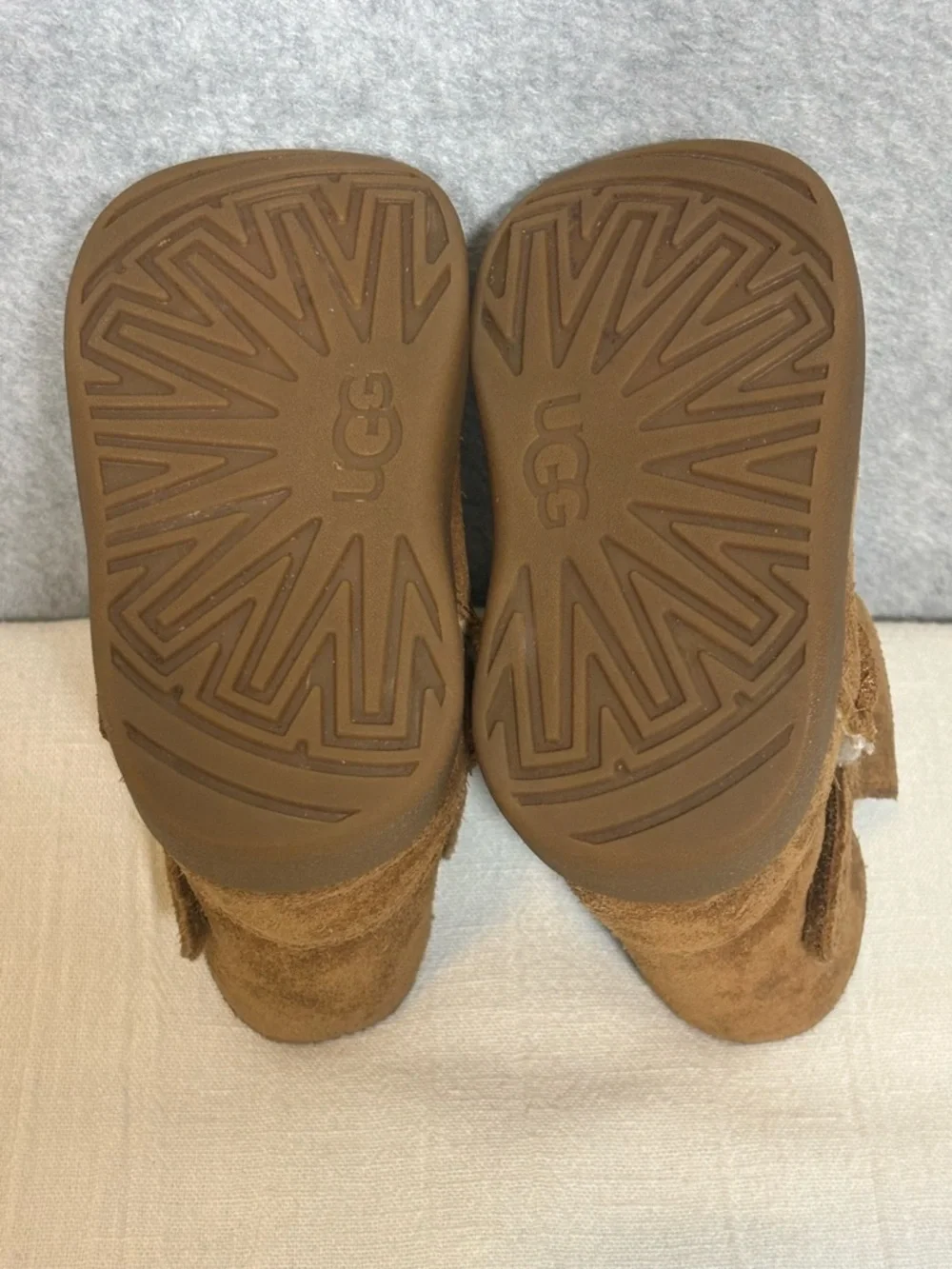 UGG Keelan Suede Boot-Chestnut Brown-Baby/Toddler Size 04/05